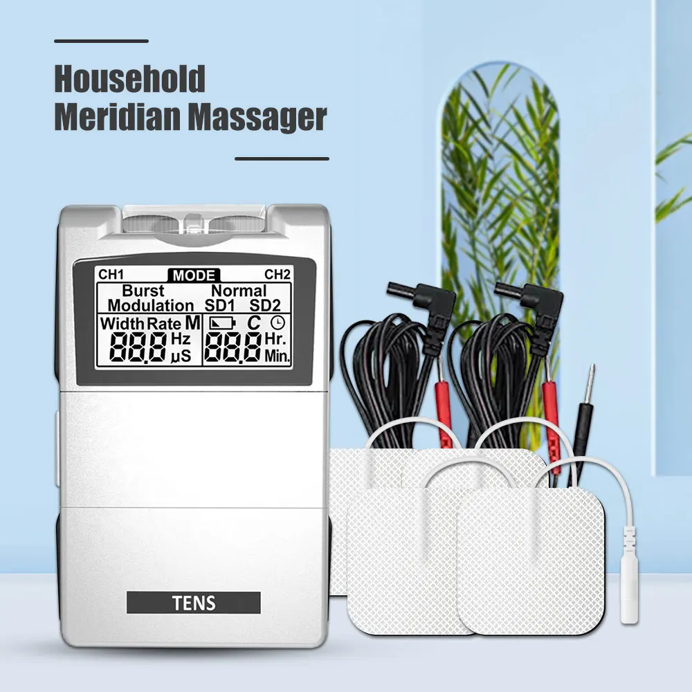 

TENS Unit Muscle Therapy Stimulator Machine Physiotherapy Electronic Pulse Massager EMS Electrostimulator for Pain Relief Health