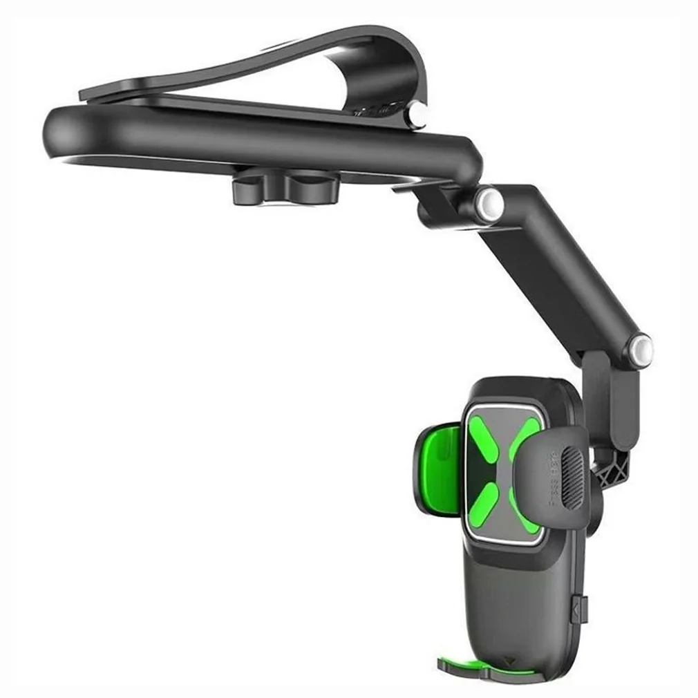 

Car Phone Holder for Sun Visor Rotatable Retractable Phone Mount Navigation Bracket Rearview Mirror Phone Stand Auto Accessories