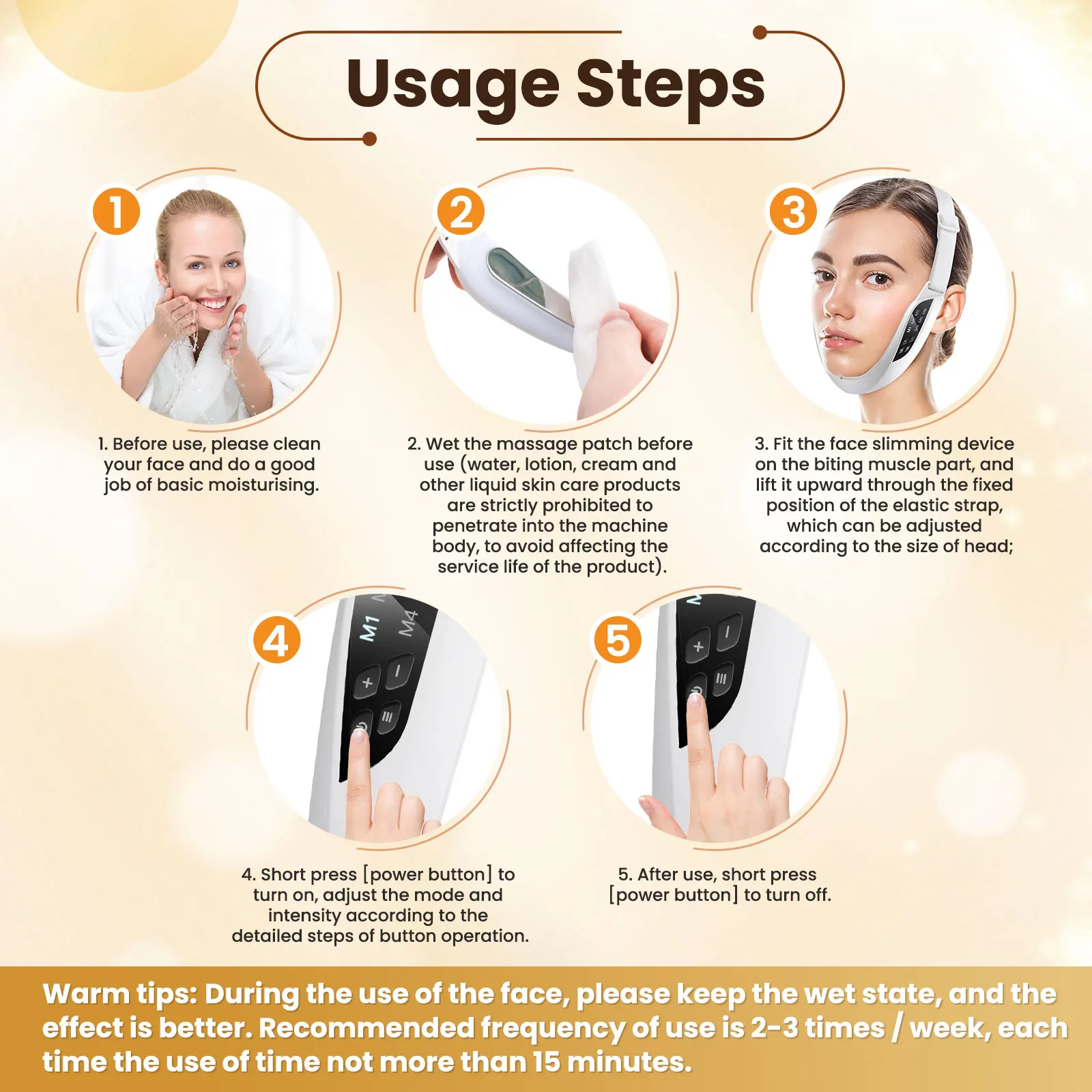 Appareil électrique de Lifting du visage en V, 6 Modes, Instrument de beauté du visage, élimination du Double menton, masseur Facial, Machine amincissante en forme de V