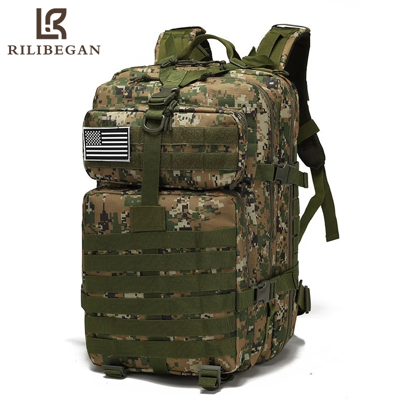 Quality Travel Backpack Men Outdoor Camouflage Men Sports Bag Camping Backpack Men Tactical Backpack Large Capacity Bags