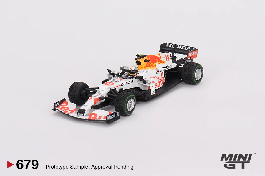 MINIGT 1:64 Red Bull RB16B Series MGT00679-CH MGT00680-CH decorazione modello di auto Diecast collezione in lega giocattoli regalo ornamenti