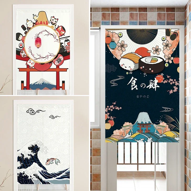 Japanese Decoration Home Decor Door Curtain Kitchen Decoration Curtain Aesthetic Room Decor Tapestry Wall Hanging Gobelin Tapiz