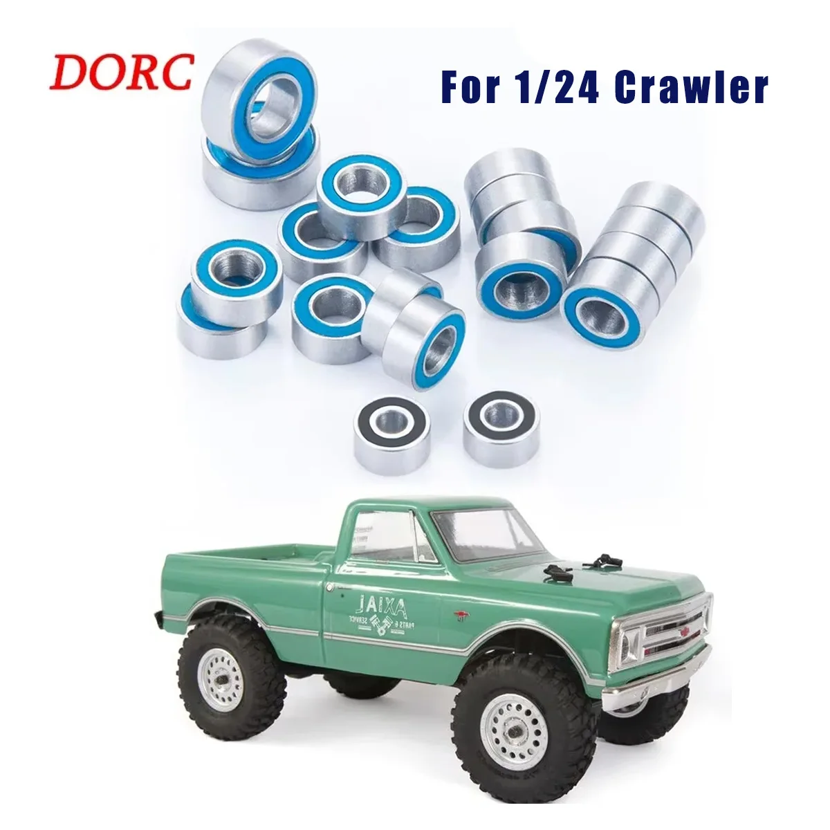 20Pcs Sealed Ball Bearings for SCX24 1/24 – Fits Axial Deadbolt Bronco C10 JLU Gladiator Chassis Parts