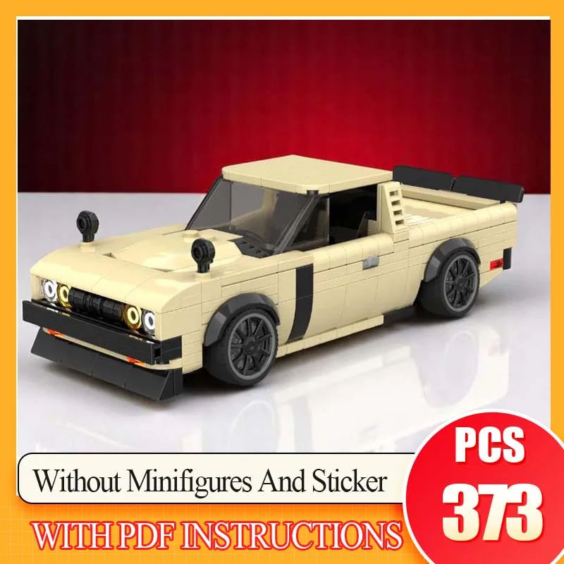 

373 шт., модель скоростного гиперкара MOC, строительные кирпичи, грузовик-транспортер, модульные технологии, подарки, праздник, сборка, детские игрушки, костюм