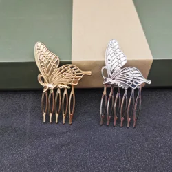 Luxury Metal Butterfly Bridal Hair Comb Pins Wedding Bride Hair Styling Tools For Women Hair Accessories Wholesale
