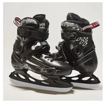 Thermal-Lined Ice Skates – Thickened Warm Skating Shoes with Blades for Beginners, Teens, Adults & Kids 1