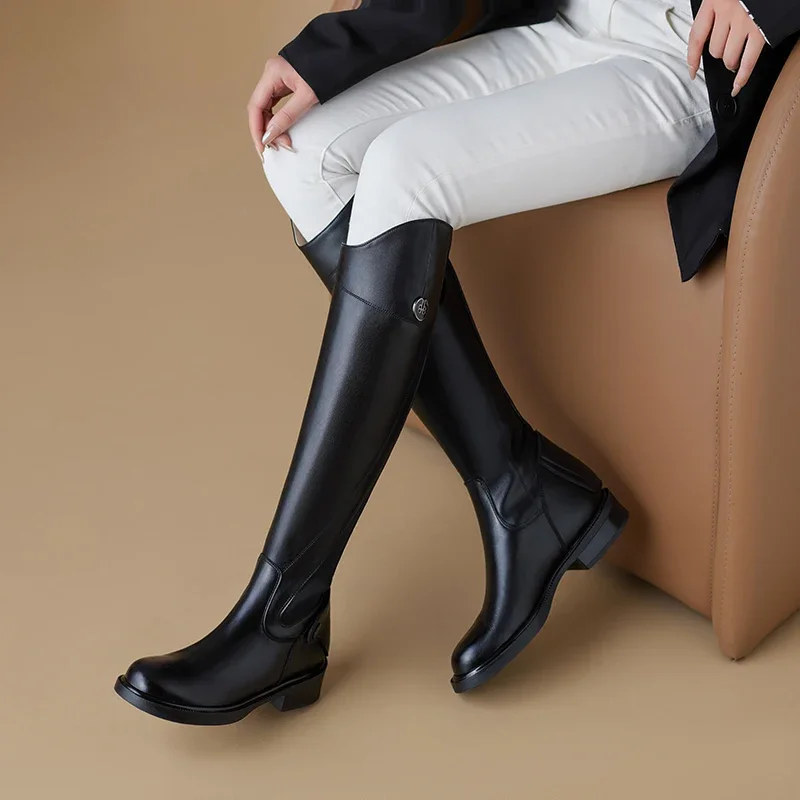 Damen-Reitsportartikel Lange Stiefel Trendige Reitstiefel Reitausrüstung Rutschfeste Ultra-Strapazierfähige Reiterstiefel – Detail 17