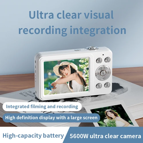 Imagen 2 del producto Cámara Digital Xiaomi 1080P, cámara para estudiantes de 56MP, cámara de vídeo Digital antivibración para exteriores, grabadora de vídeo Flash, cámara de vídeo pequeña