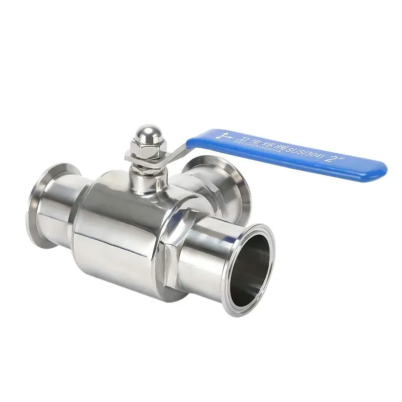 1PCS 304 StainlessSteel SanitaryBall Valve 89mm x Ferrule 106