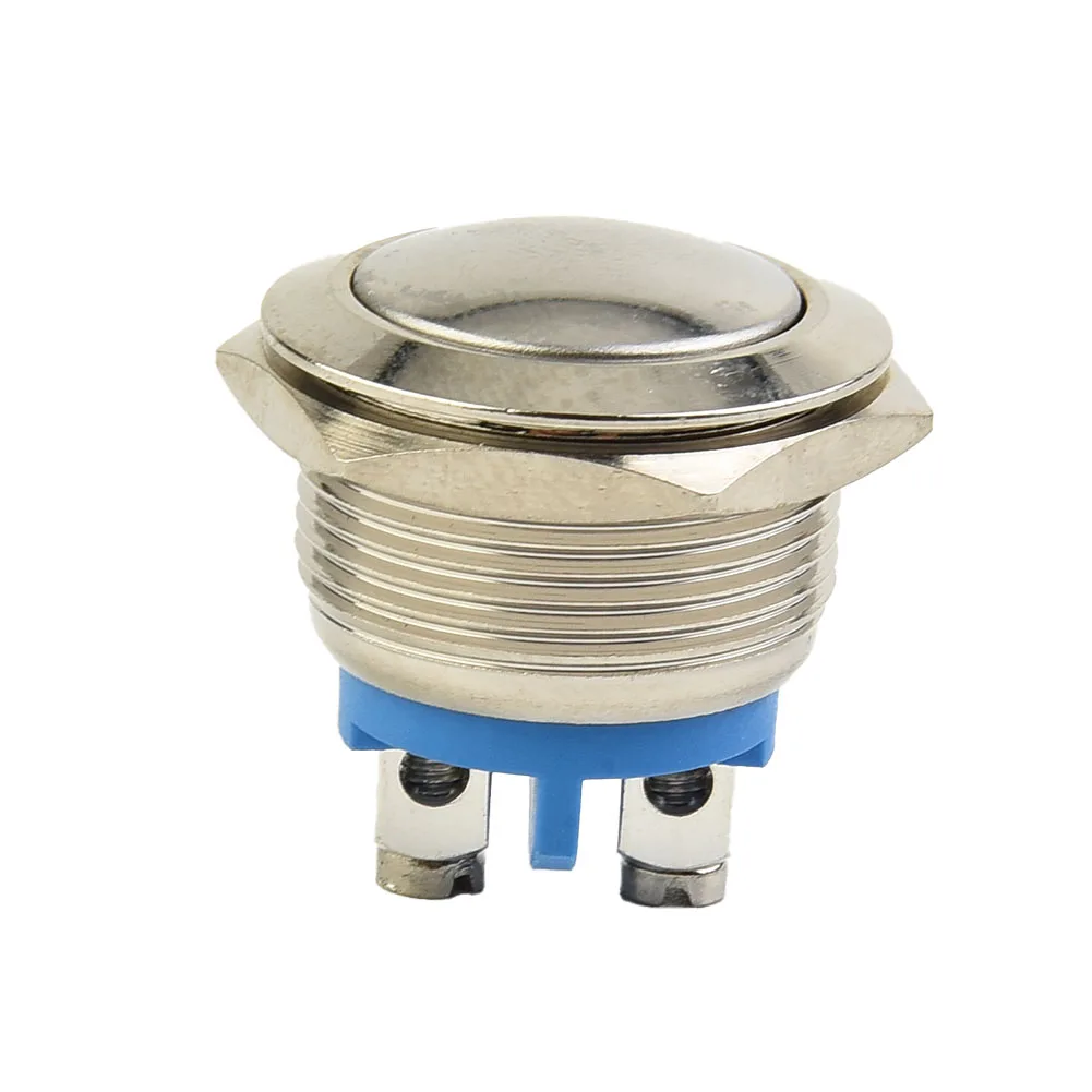 Reliable Tools Button Switch Starter -20 To 55℃ 19mm 30A/12V DC Boat Horn Momentary Push Button Stainless Steel