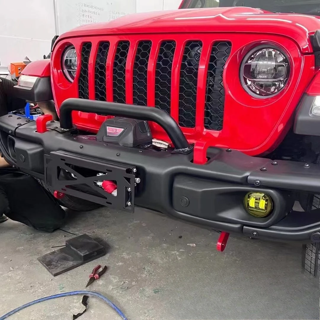 Suitable for JEEP Wrangler license plate holder, winch, license plate holder