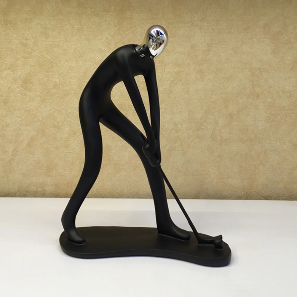 

Resin Sports Athlete Adornment Golf Player Desktop Decoration Creative Ornament for Home Office
