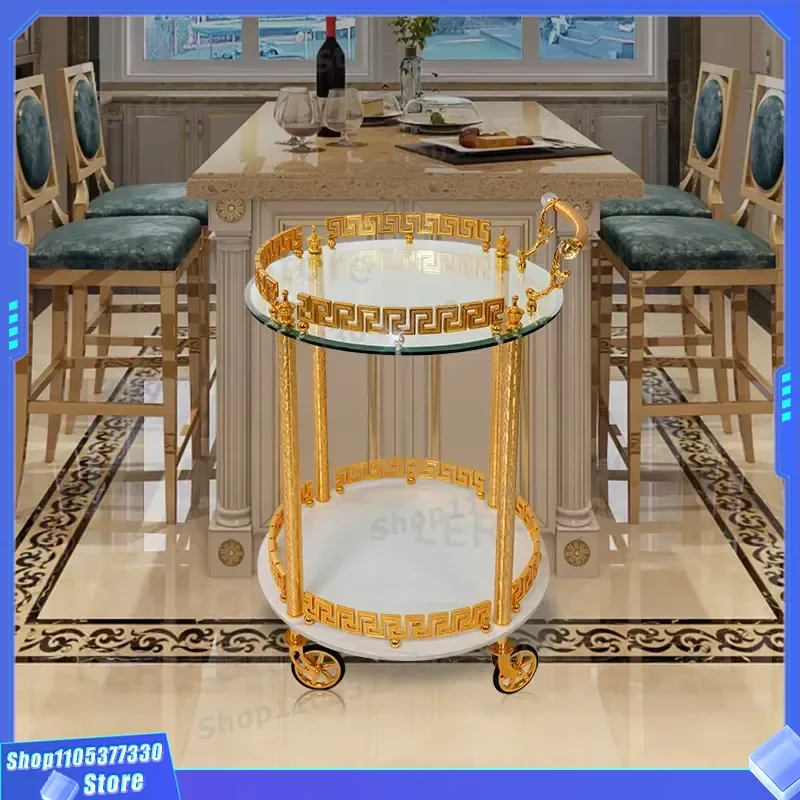 Luxury Gold Plated Crystal Glass Fruit Tray for Hotel Restaurant Banquet Decoration Serving Plate Elegant Home Decor