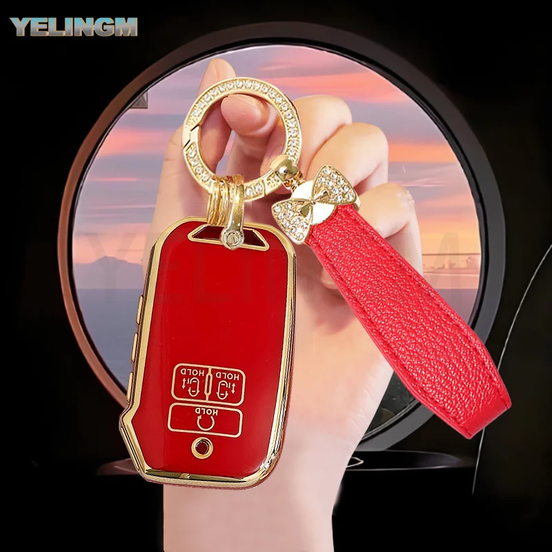 7Buttons for Kia Carnival Fourth Generation Kia K5 Sportage R Stinger Sorento Cerato Key Fob Case Cover keychain Remote Key Case