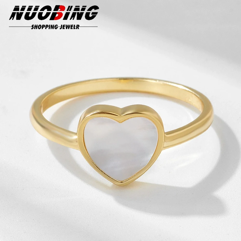 

2025 Fashion Geometric Heart Rings For Women Stainless Steel Couple Wedding Ring Luxury Aesthetic Jewelry Lover Gift