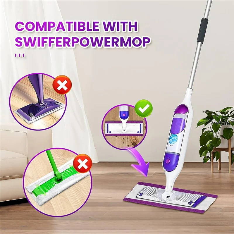 Recharges de tampons de vadrouille électriques jetables avec tampons de nettoyage de remplacement multi-surfaces Swiffer Powermop