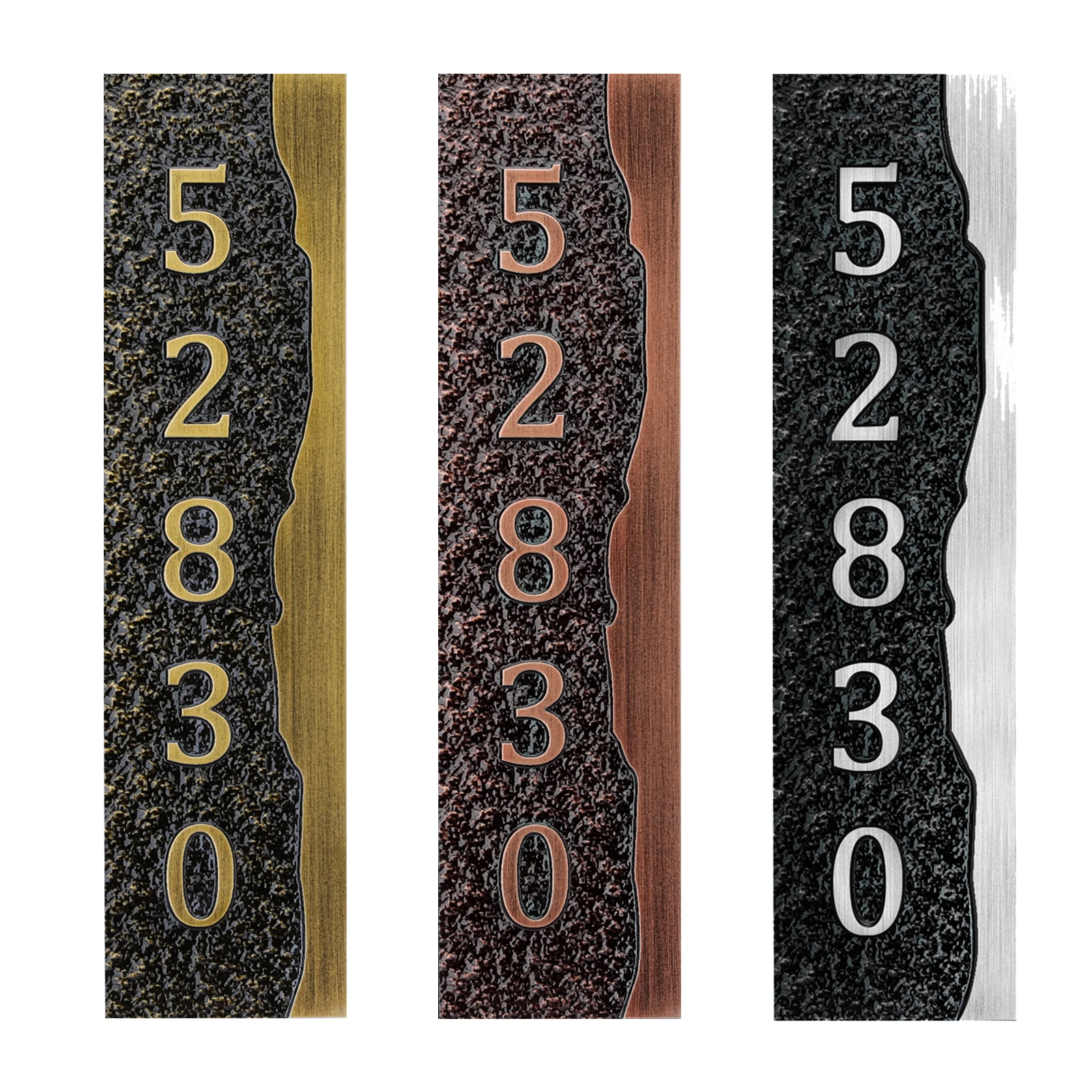 Вертикальная уличная номерная табличка дома, акриловая металлическая табличка с индивидуальным адресом для гостиничной квартиры, горизонтальный уличный знак