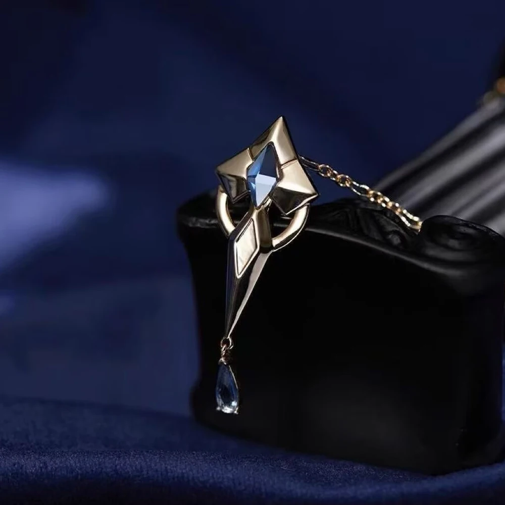 لعبة Genshin Impact Furina تأثيري شارة دبابيس معدنية زي التلبيب دبابيس الزركون الديكور للجنسين الدعائم الطرف #4