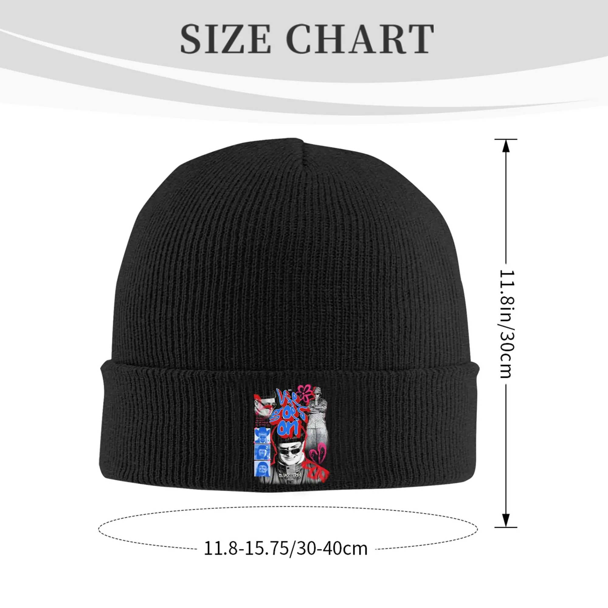 Oliver Tree Life Goes On 1993-2026 Memorial Knitted Hat Beanies Autumn Winter Hats Warm Unisex  Street  Cap Men Women Gift,