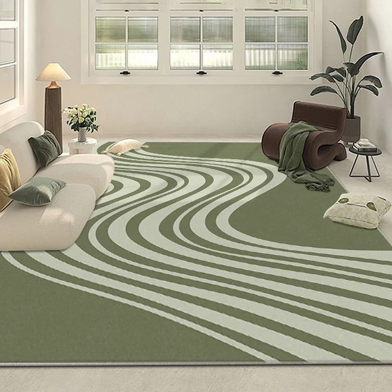 

VIKAMA Nordic ins green cooling living room bedroom household non-slip crystal velvet carpet