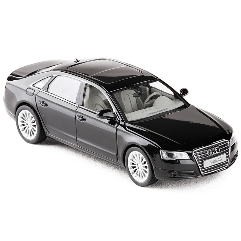 1:32 Audi A8 Super car Simulation Toy Car Model Alloy Pull Back Children Toys Genuine Collection Gift Off-Road Vehicle Kid F292