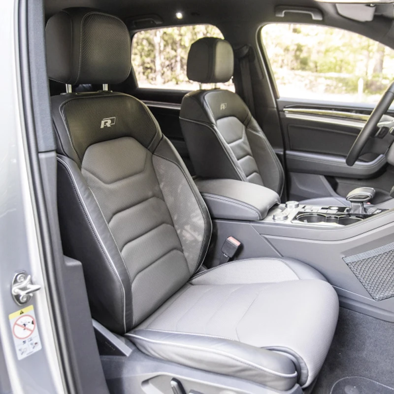 

Для VW Volkswagen Touareg 2019 2020 2021-2025 автомобильный чехол на сиденье из искусственной кожи, подушка для сиденья, поддержка автомобильной обивки, 14 шт./компл.