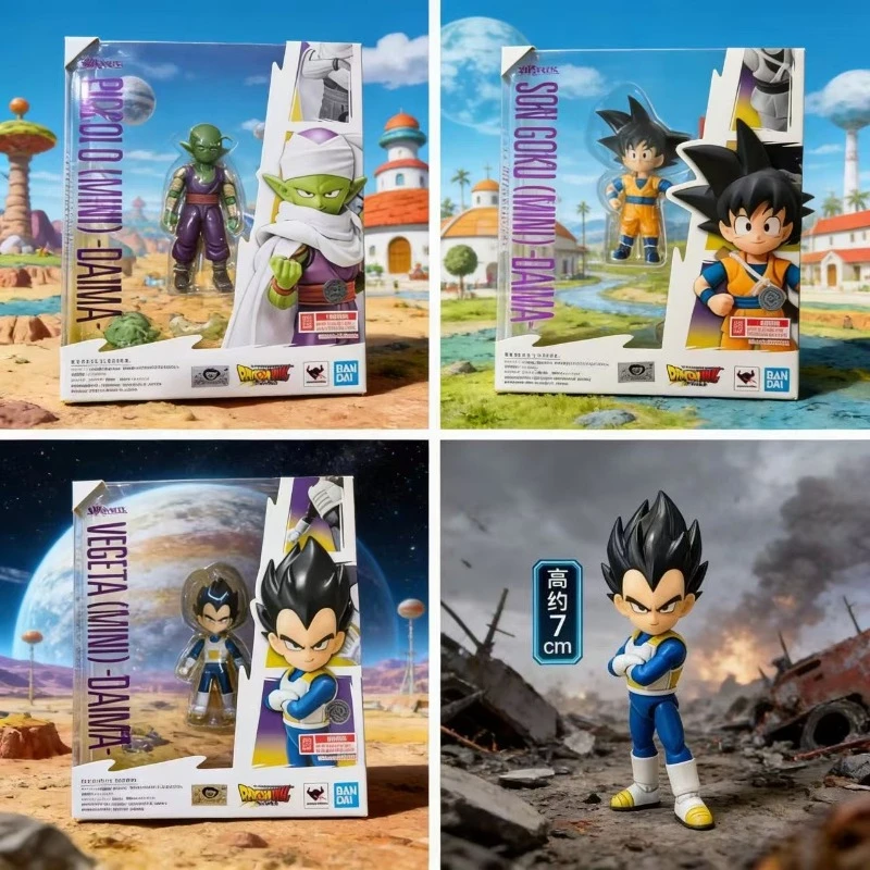 

В наличии: Коллекционные фигурки Bandai Dragon Ball SHF (Пикколо, Сон Гоку, Вегета) — мини-модели для рабочего стола, подарок