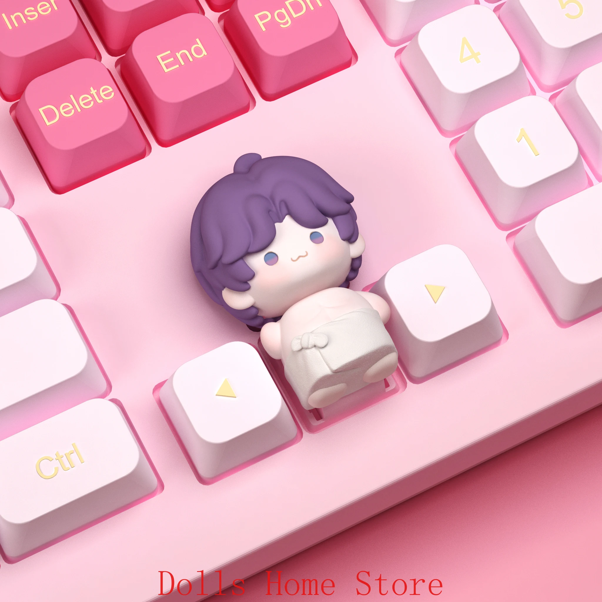 

Cosplay Love and Deepspace Sylus Xavier Zayne Caleb Keycaps Resin Material for Mechanical Keyboard Key Caps Game Halloween Gift