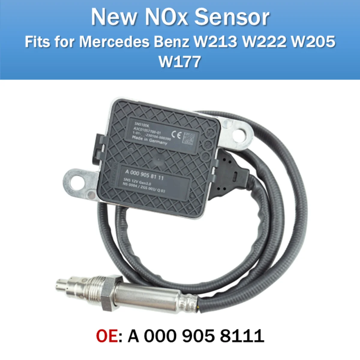 

A0009058111 NOx Sensor for Mercedes Benz W213 W222 W205 W177 Nitrogen Oxygen Sensor For Mercedes Benz W213 W222 W205 W177