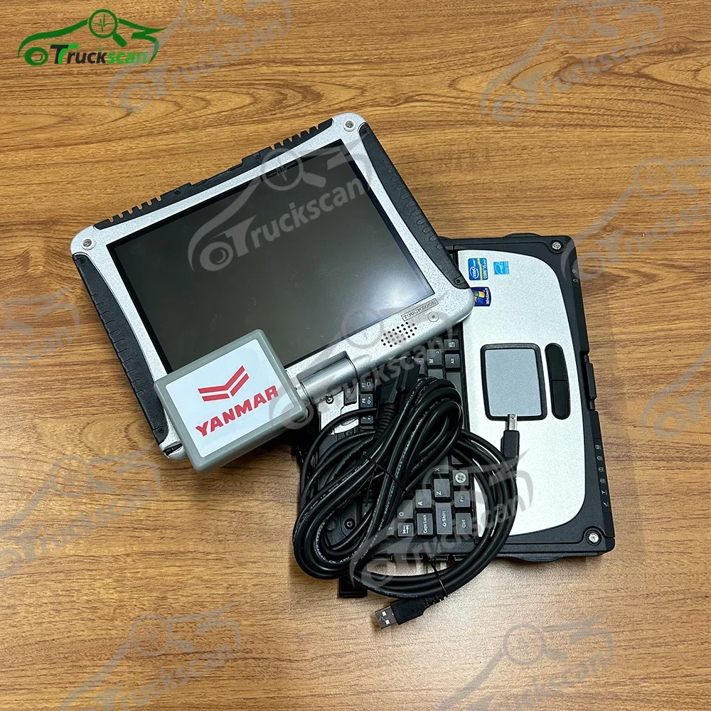 CF19 laptop+Diesel Engine For Yanmar diagnostic tool For YANMAR Service Tool YEDST Agriculture Tractor construction scanner