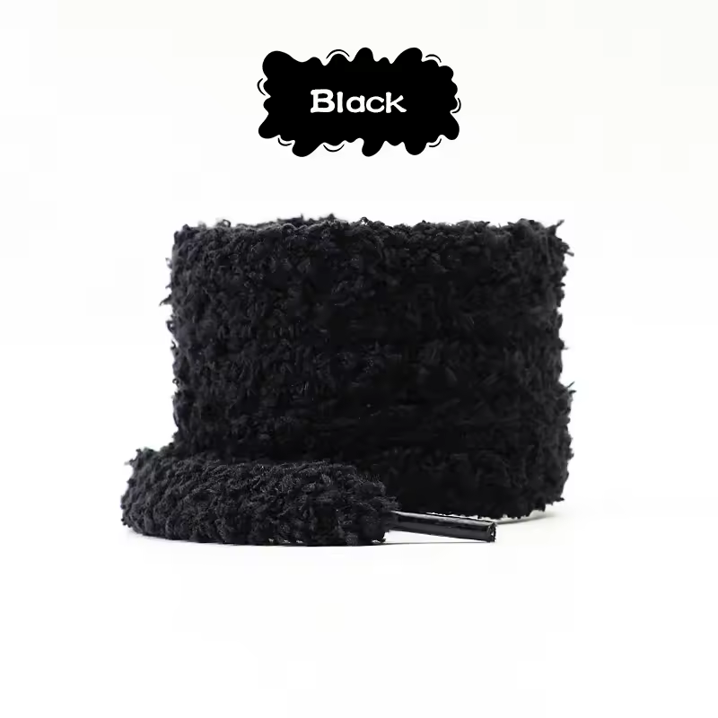 1Pair fashions 1cm wide round plush shoelace Sneakers flat shoes Casual shoelaces 80/100/120/140/160cm Shoelaces for shoes - Image 7