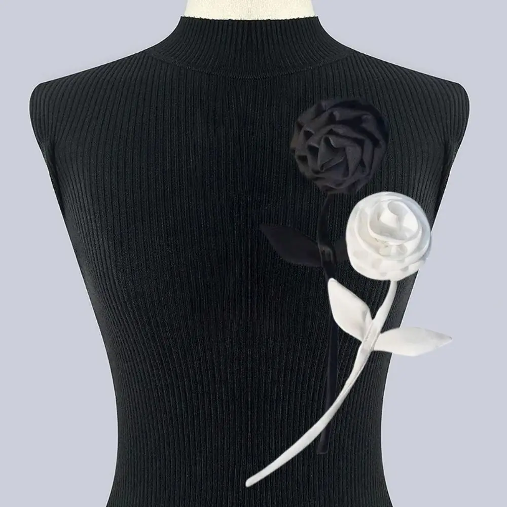 New Cloth Fabric Collar Flower DIY Sew Handmade Flower Brooch Pins Flower Lapel Pins