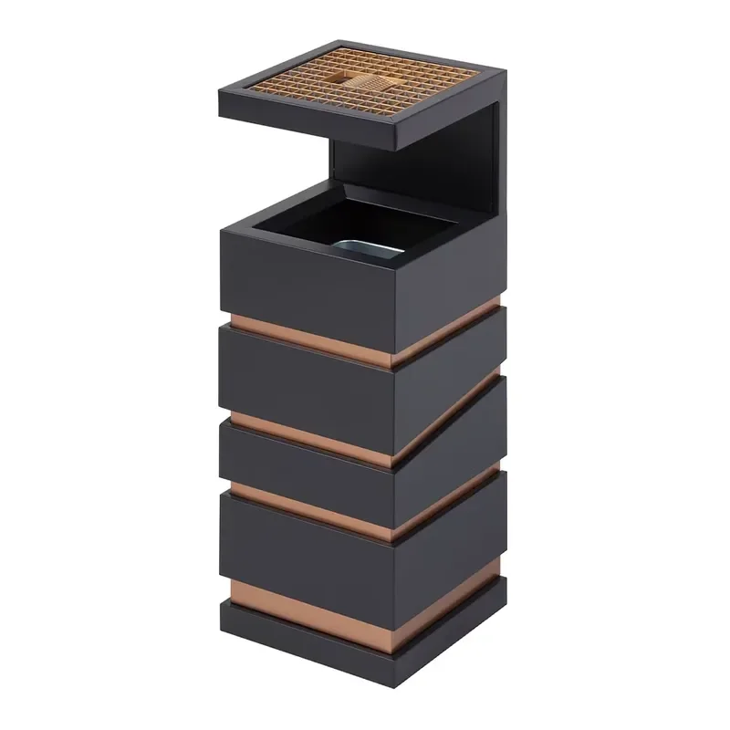 Stainless Steel Trash Cans and Ashtrays, Made in China, Wholesale, High-quality Indoor Trash Cans