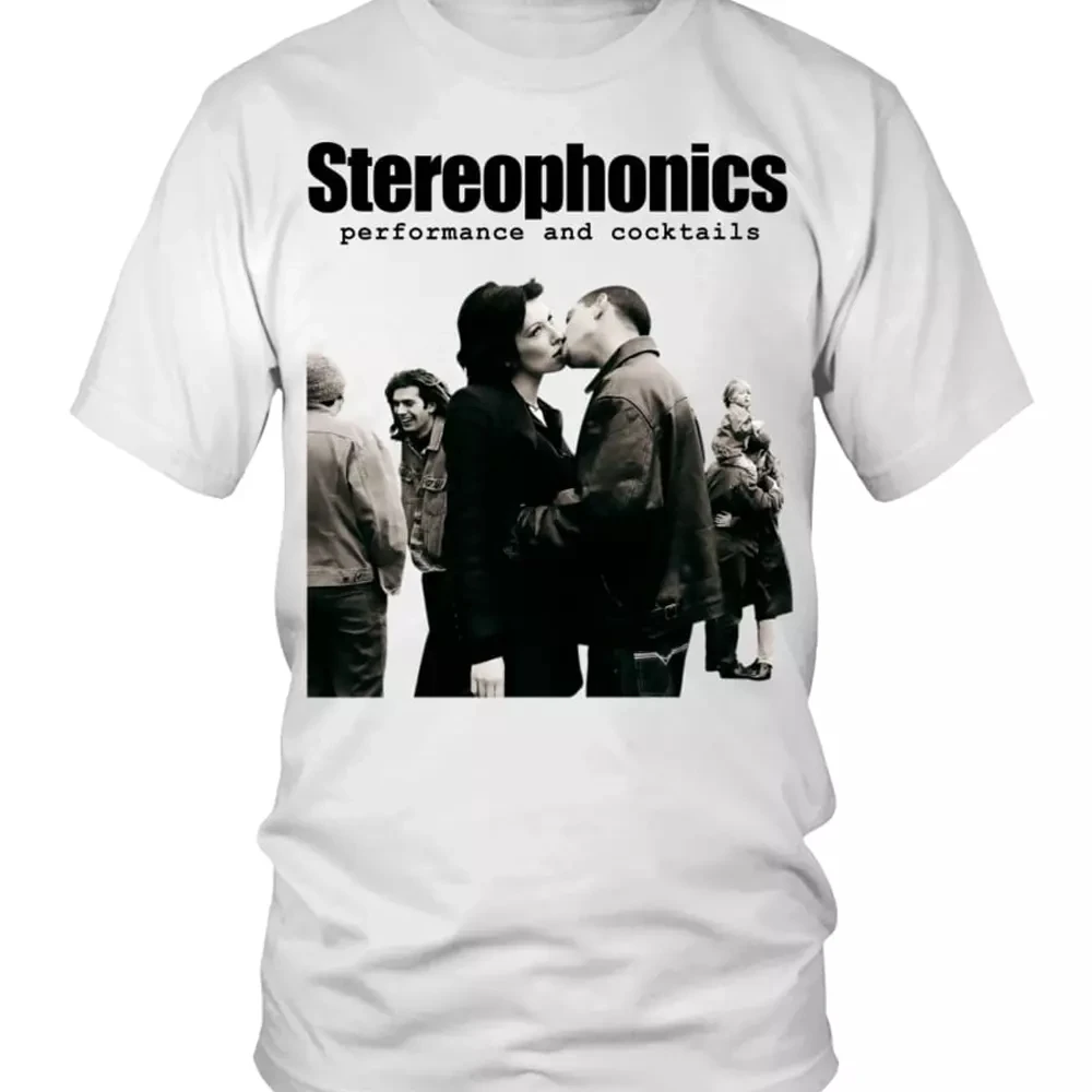 

Белая футболка Stereophonics Band унисекс Футболка всех размеров от S до 4Xl Тот же топ из чистого хлопка для мужчин и женщин Футболки с графикой