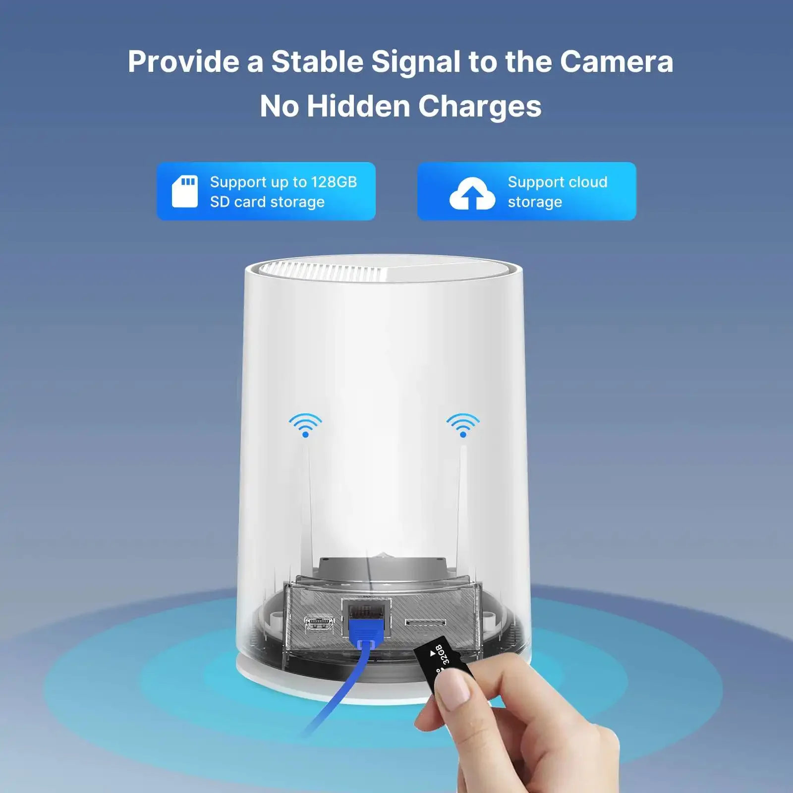 Hiseeu-نظام كاميرا أمان خارجي لاسلكي ، كاميرا شمسية 2K ، خالية من الأسلاك ، تعمل بالبطارية ، كاميرا منزلية ، صوت في اتجاهين ، كشف PIR