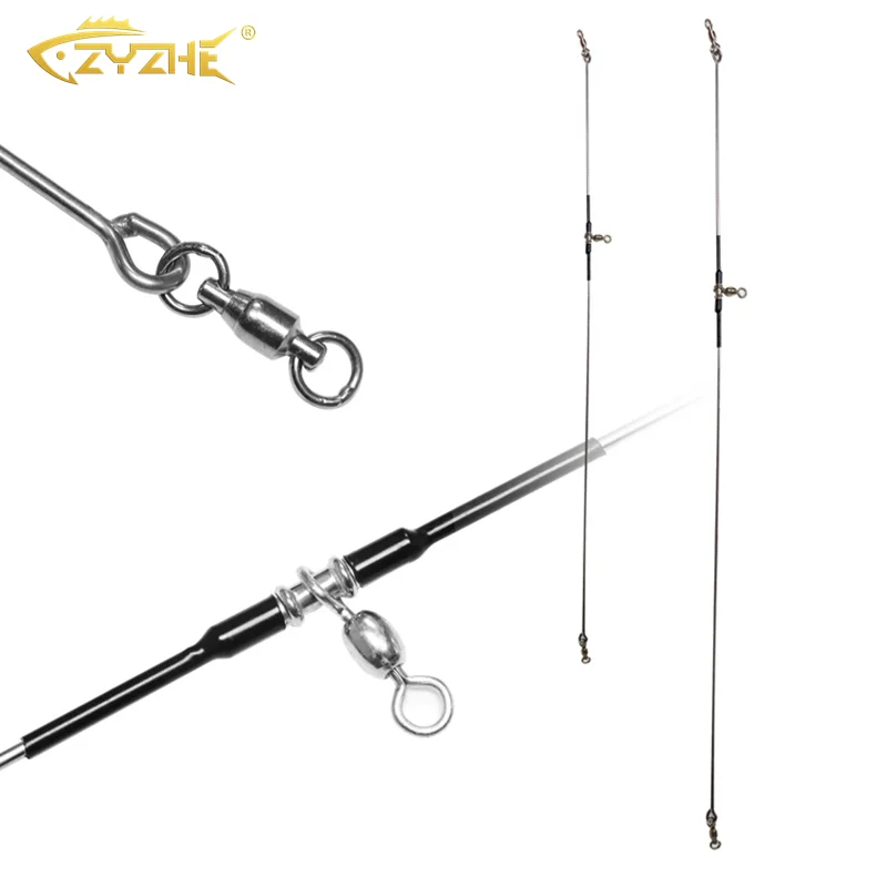 

ZYZ 1pc Anti-Tangle High Strength Stainless Steel Swivels - Swivels & Snaps 40/50cm for Saltwater Fishing Connector Tool