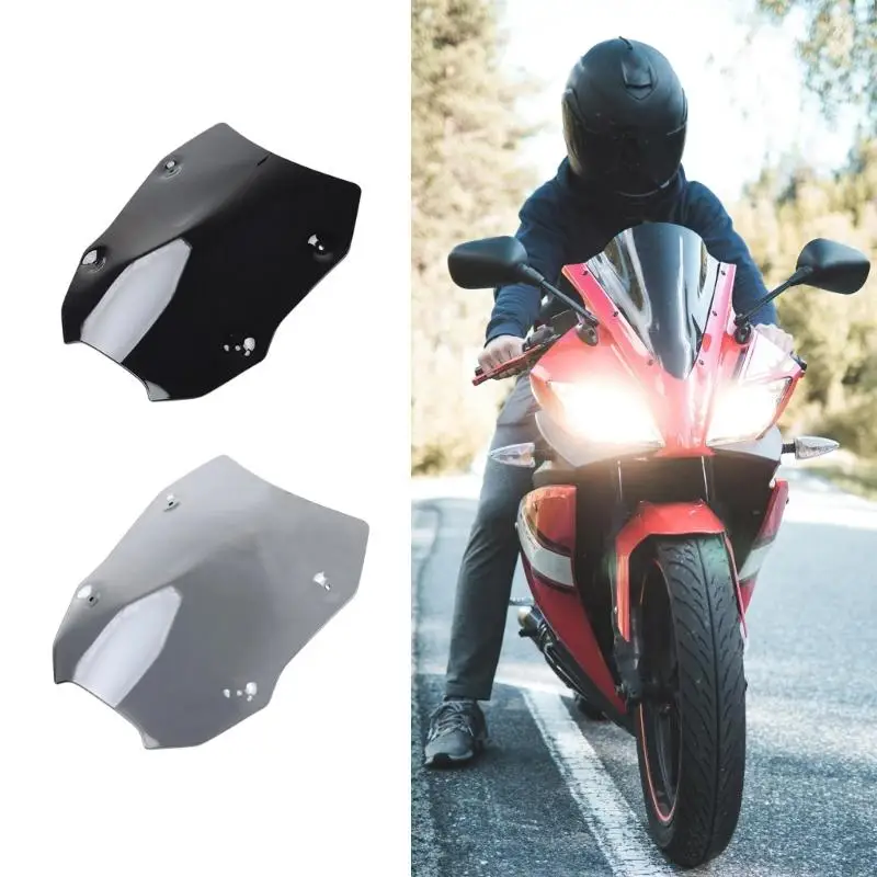 Tall Clearness Motorbike Windshield Double Position Mounting Structure Effect Resistant ABS Substance H9EE