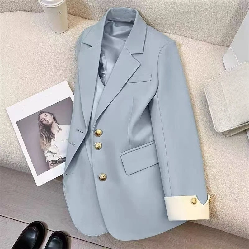Neue Frauen Anzug Mantel Elegante Sport Casual Blazer Koreanische Mode Jacke Frühling Herbst Büro Damen Kleidung Grundlegende Mantel