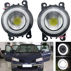 Daytime Running Light DRL Angel Eyes Fog Lamp For Renault Megane 2 Saloon LM 2003-2015 Car Fog Light 12V LED Lens