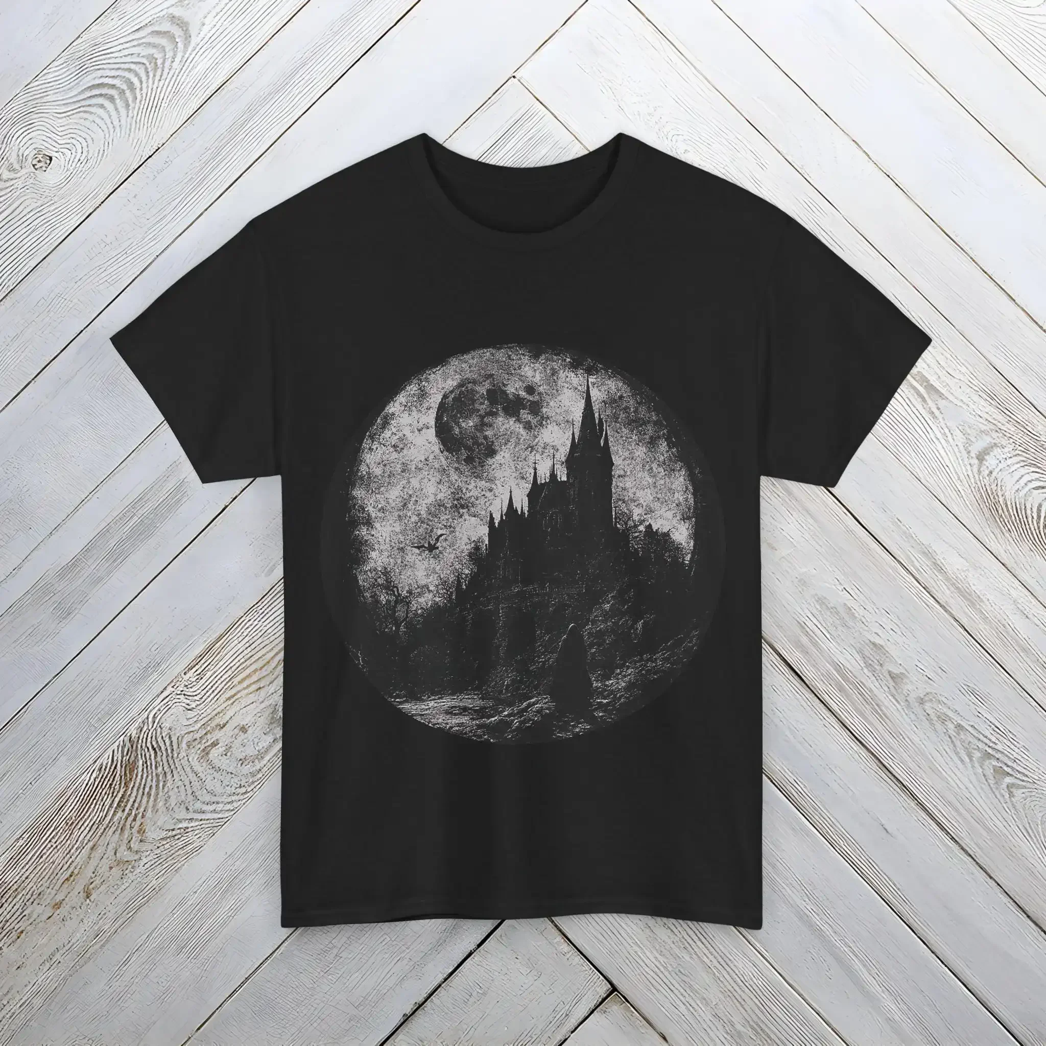 Spooky MoonlighT T Shirt 2XL 3XL 4XL 5XL Gothic Halloween Grunge