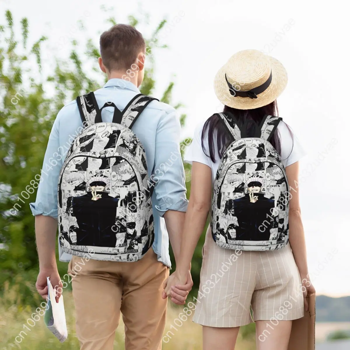 Anime Satoru Gojo Teenage Backpack Lightweight High School Work Handsome Japanese Daypack for Men Women College Shoulder Bag