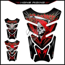 Autocollant de protection en gel pour moto, coussin précieux, universel, 3D, Hurbike, TankSub