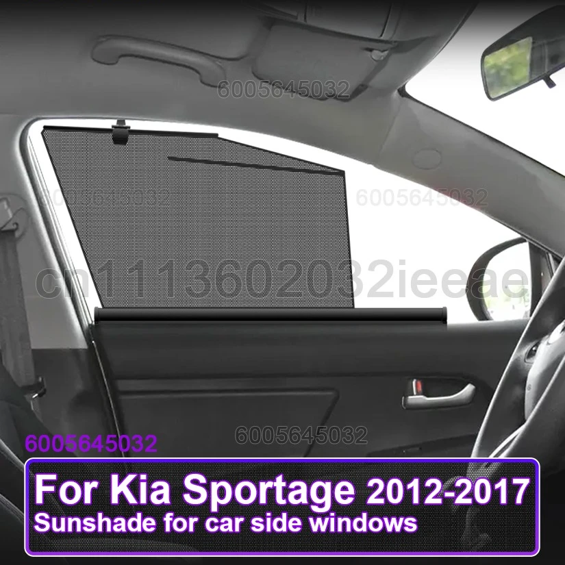 For Kia Sportage SL 2012-2017 Car Sunshade Car Side Window Sunscreen Retractable Curtain Sunscreen Protection Auto Accessories