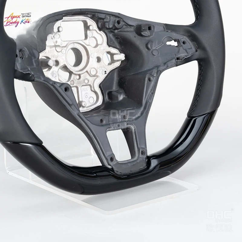 Suitable for  Volkswagen Lingdu, 16 models of German high-end piano lacquer flat-bottom car steering wheel interior upgrade