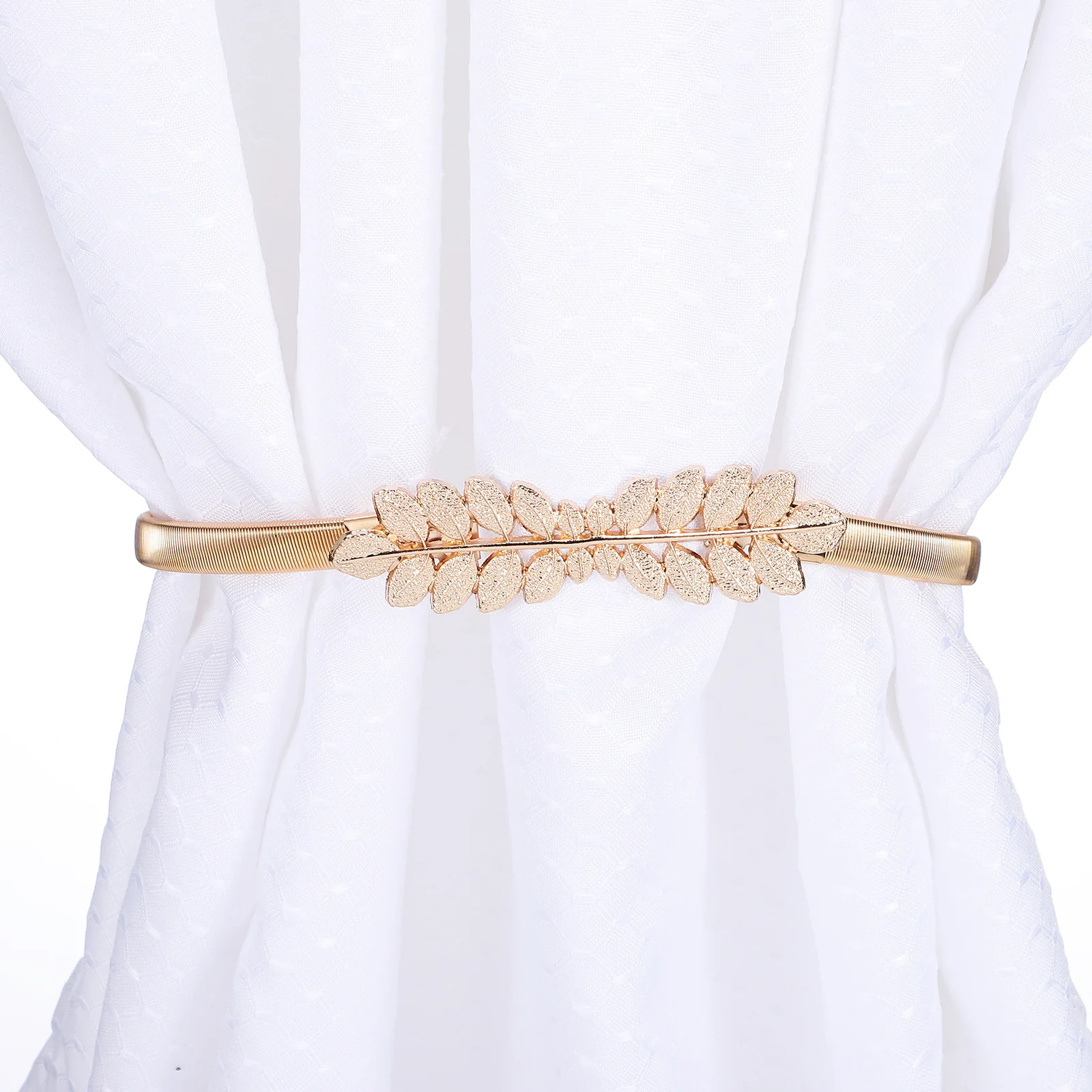 

4Pcs Contemporary Chic Curtain Holders Smooth Metal Spring Protect Curtains Suitable Various Styles Decorative Tiebacks