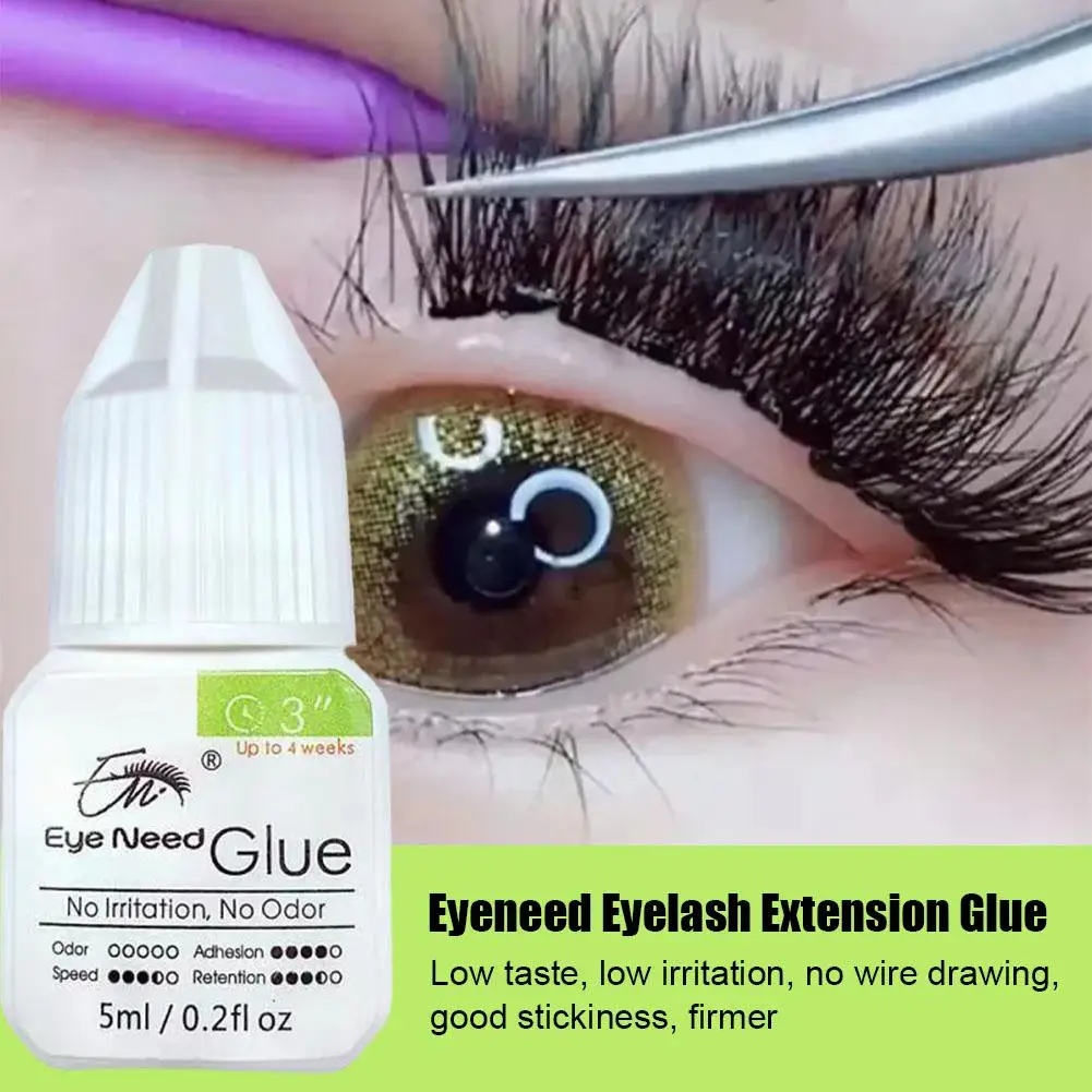 1/2/3PCS Extra Strong Eyelash Glue Extension Supplies 5ml 0.5 Second Dry Lash Glue for False Eyelash Waterproof Adhesive Lift