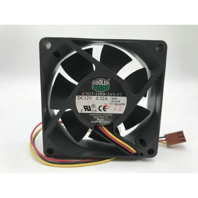 Ventilador Silencioso Cooler Master A7025-33RB-3AN wbr/ -F2 DC12V 0.22A 7025 70mm 3 pinos