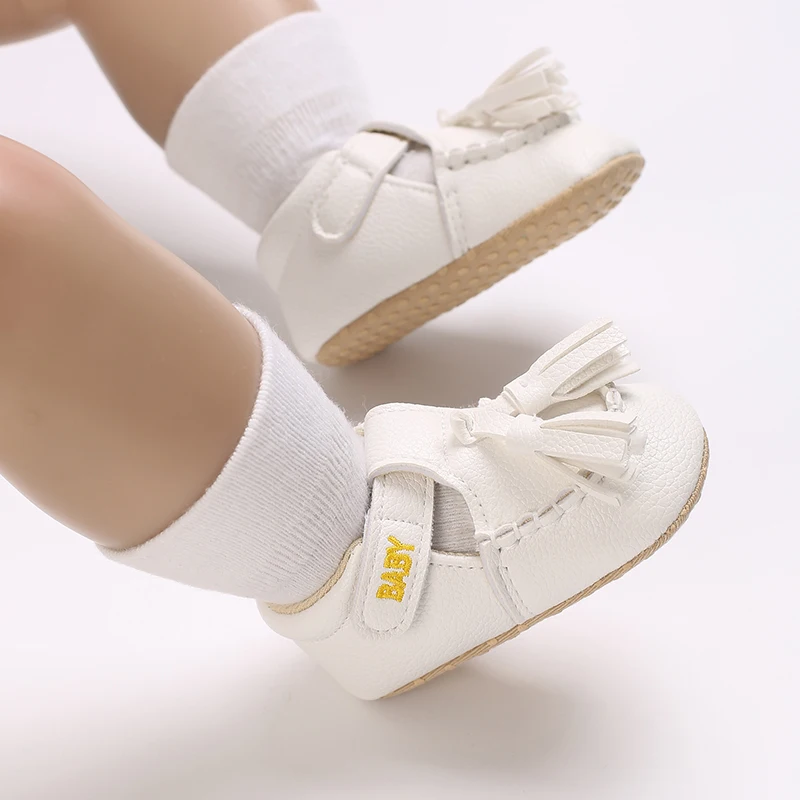 Prewalker Newborn PU Soft and Comfortable Casual Flat Shoes Spring and Autumn Style Baby 0-18M Crib Shoes