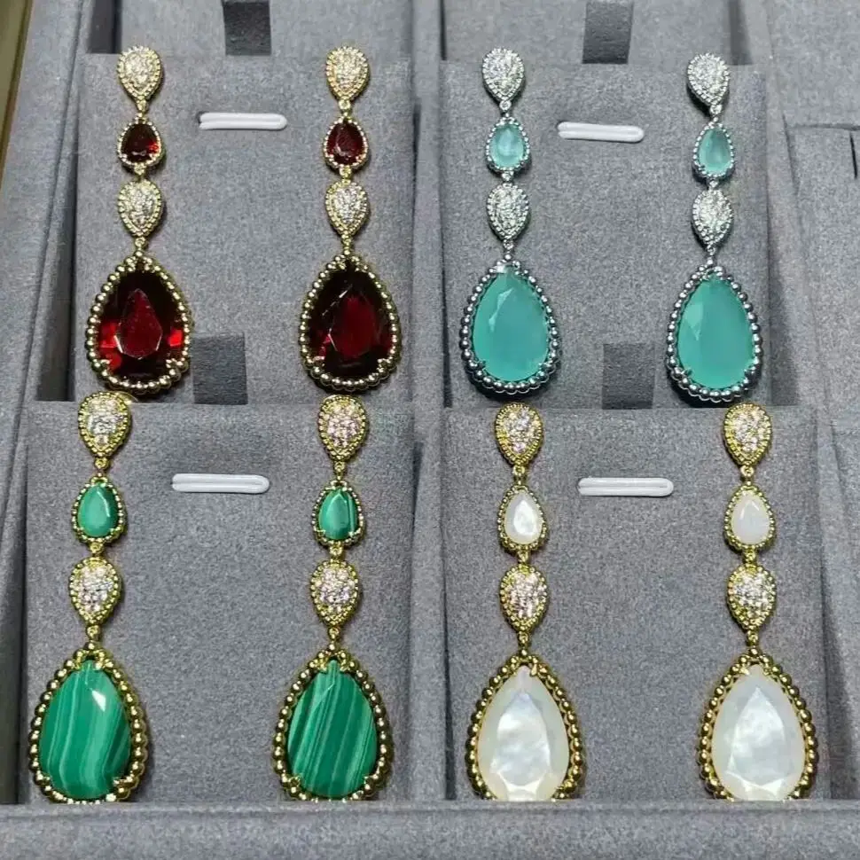 

Роскошные французские бусины в форме капли воды, женские серьги-подвески в форме груши, высококачественный циркон класса 5А, элегантный очаровательный праздничный подарок