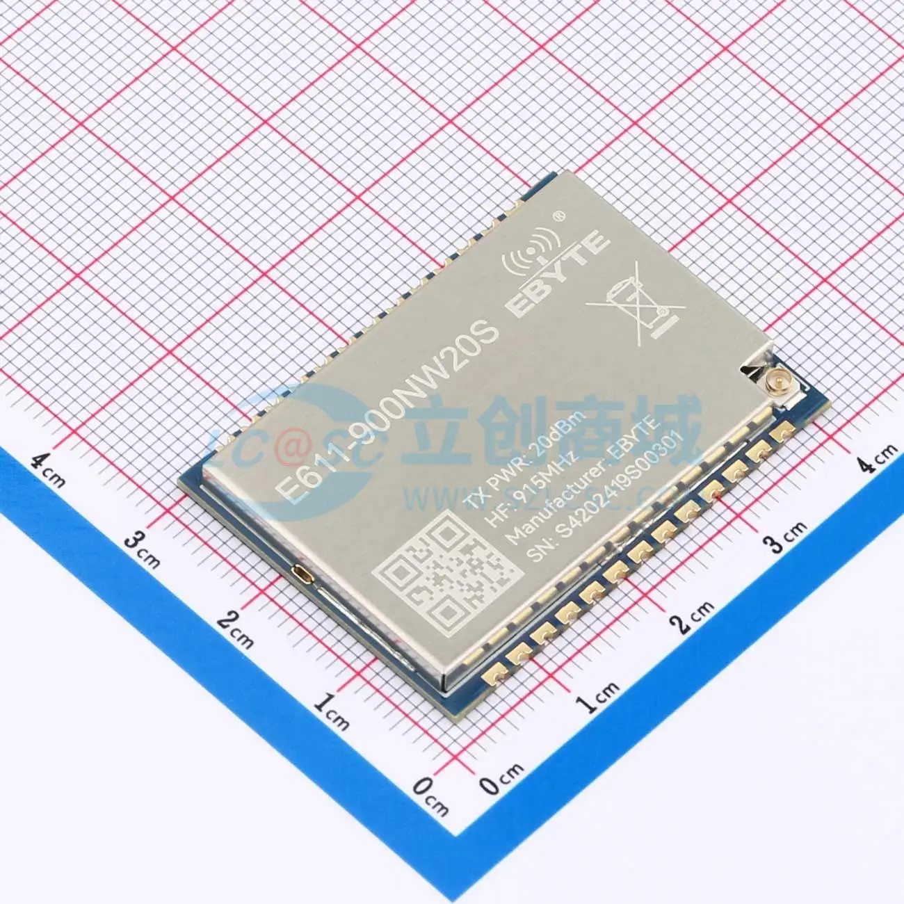 1pcs E611-900NW20S SMD 40x29mm 915MHz 20dBm RF Wireless Communication Module